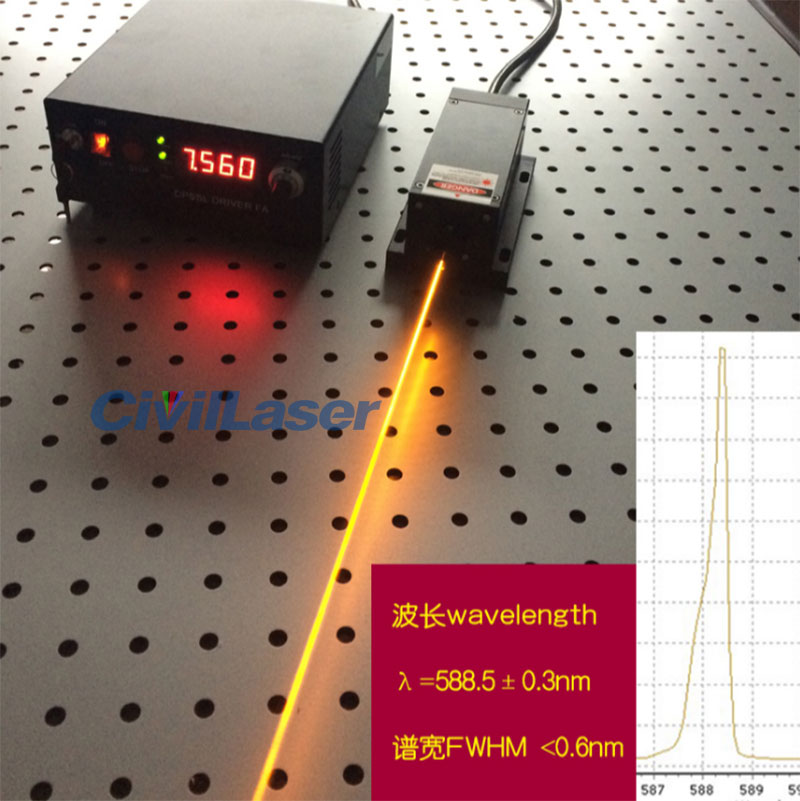 589nm yellow dpss laser